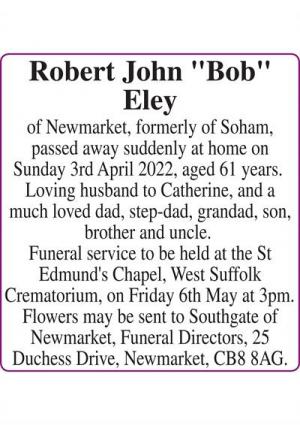 Robert John “Bob” Eley