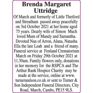 Brenda Margaret Uttridge