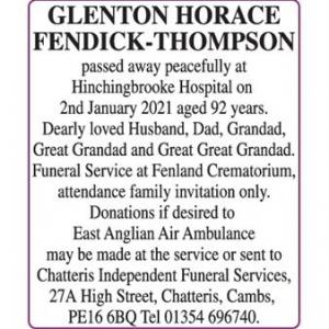 GLENTON FENDICK-THOMPSON