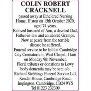 COLIN ROBERT CRACKNELL