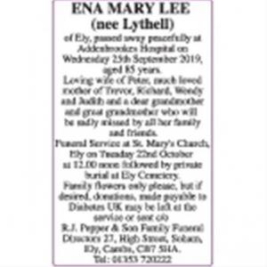 ENA MARY LEE