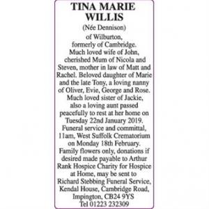 TINA MARIE WILLIS